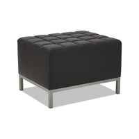 Alera Qub Series Ottoman, 26.38w X 21.5d X 17.5h, Black