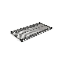 Industrial Wire Shelving Extra Wire Shelves, 36w X 18d, Black, 2 Shelves-carton