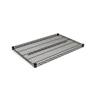 Industrial Wire Shelving Extra Wire Shelves, 36w X 24d, Black, 2 Shelves-carton