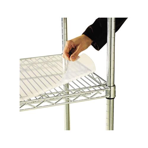 Shelf Liners For Wire Shelving, Clear Plastic, 48w X 18d, 4-pack