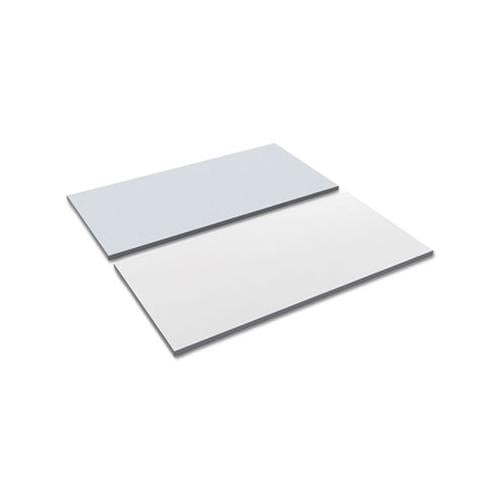 Reversible Laminate Table Top, Rectangular, 47 5-8w X 23 5-8d, White-gray