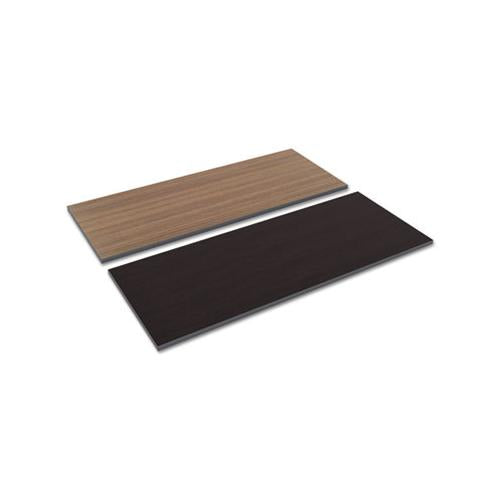 Reversible Laminate Table Top, Rectangular, 59 3-8w X 23 5-8d, Espresso-walnut