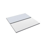 Reversible Laminate Table Top, Rectangular, 59 3-8w X 23 5-8d, White-gray