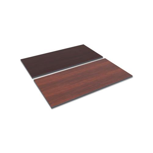 Reversible Laminate Table Top, Rectangular, 59 3-8w X 29 1-2,med Cherry-mahogany