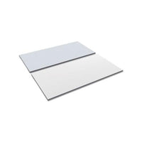 Reversible Laminate Table Top, Rectangular, 59 3-8w X 29 1-2d, White-gray