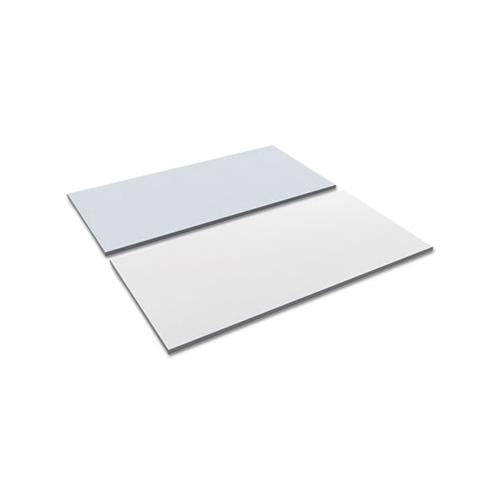 Reversible Laminate Table Top, Rectangular, 59 3-8w X 29 1-2d, White-gray