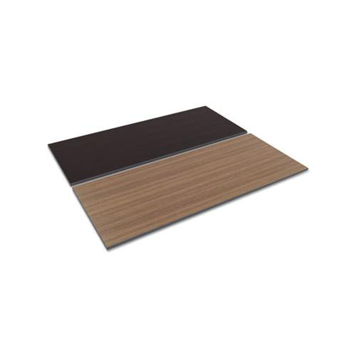 Reversible Laminate Table Top, Rectangular, 71 1-2w X 29 1-2d, Espresso-walnut