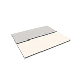 Reversible Laminate Table Top, Rectangular, 71 1-2w X 29 1-2d, White-gray