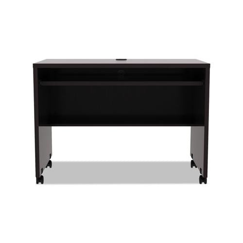 Alera Valencia Series Mobile Workstation Desk, 41.38w X 23.63d X 30h, Espresso