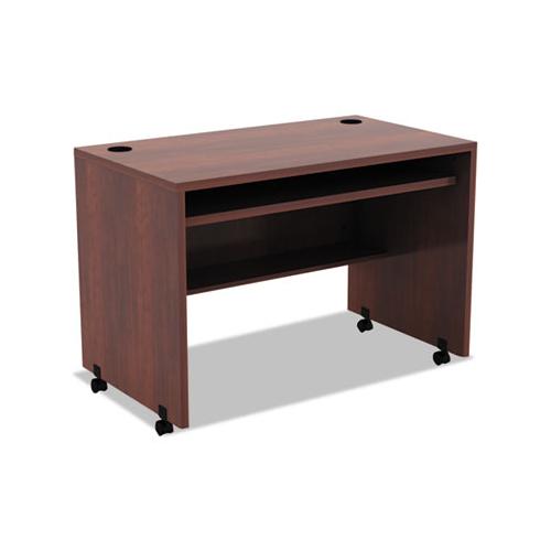 Alera Valencia Mobile Workstation Desk, 41.38w X 23.63d X 30h, Medium Cherry