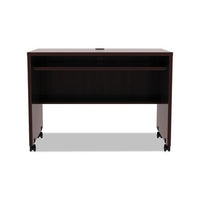 Alera Valencia Mobile Workstation Desk, 41.38w X 23.63d X 30h, Mahogany