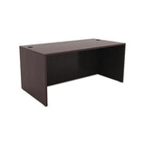 Alera Valencia Series Straight Desk Shell, 59.13w X 29.5d X 29.63h, Espresso