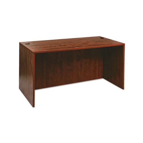 Alera Valencia Series Straight Desk Shell, 59.13w X 29.5d X 29.63h, Medium Cherry