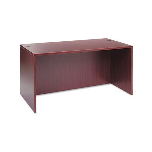 Alera Valencia Series Straight Desk Shell, 59.13w X 29.5d X 29.63h, Mahogany