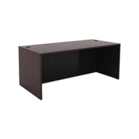 Alera Valencia Series Straight Front Desk Shell, 65w X 29.5d X 29.63h, Espresso