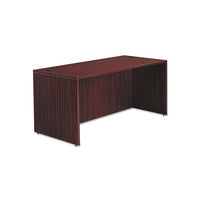 Alera Valencia Series Straight Front Desk Shell, 65w X 29.5d X 29.63h, Mahogany