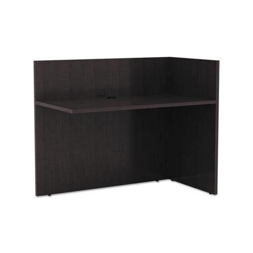 Alera Valencia Reversible Reception Return, 44 1-8w X 23 5-8d X 41 1-2h, Espresso