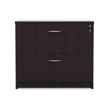 Alera Valencia Series Two Drawer Lateral File, 34w X 22.75d X 29.5h, Espresso