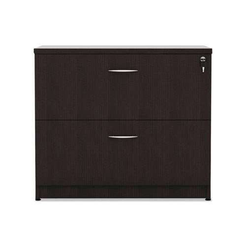 Alera Valencia Series Two Drawer Lateral File, 34w X 22.75d X 29.5h, Espresso