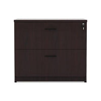 Alera Valencia Series Two Drawer Lateral File, 34w X 22.75d X 29.5h, Mahogany