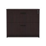 Alera Valencia Series Two Drawer Lateral File, 34w X 22.75d X 29.5h, Mahogany