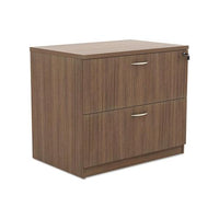 Alera Valencia Series Two-drawer Lateral File, 34w X 22.75d X 29.5h, Walnut