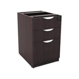 Alera Valencia Box-box-file Full Pedestal, 15.63w X 20.5d X 28.5h, Espresso