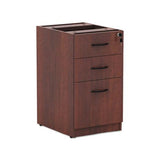 Alera Valencia Box-box-file Full Pedestal, 15.63w X 20.5d X 28.5h, Medium Cherry