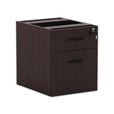 Alera Valencia Series 3-4 Box-file Pedestal,15.63w X 20.5d X 19.25h,mahogany