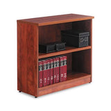Alera Valencia Series Bookcase, Two-shelf, 31 3-4w X 14d X 29 1-2h, Med Cherry