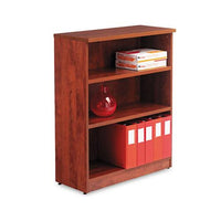 Alera Valencia Series Bookcase, Three-shelf, 31 3-4w X 14d X 39 3-8h, Med Cherry