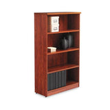 Alera Valencia Series Bookcase, Four-shelf, 31 3-4w X 14d X 54 7-8h, Medium Cherry