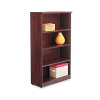 Alera Valencia Series Bookcase, Four-shelf, 31 3-4w X 14d X 54 7-8h, Mahogany