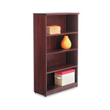 Alera Valencia Series Bookcase, Four-shelf, 31 3-4w X 14d X 54 7-8h, Mahogany