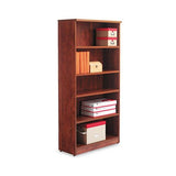 Alera Valencia Series Bookcase, Five-shelf, 31 3-4w X 14d X 64 3-4h, Medium Cherry