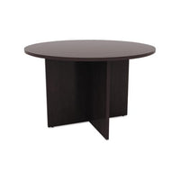 Alera Valencia Round Conference Table W-legs, 29 1-2h X 42 Dia., Espresso