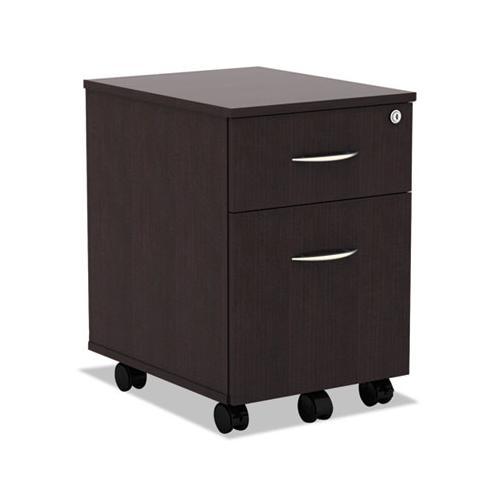 Alera Valencia Series Mobile Box-file Pedestal, 15.88w X 19.13d X 22.88h, Espresso