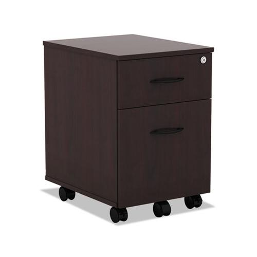 Alera Valencia Series Mobile Box-file Pedestal, 15.88w X 19.13d X 22.88h, Mahogany