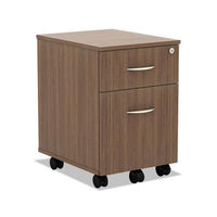 Alera Valencia Series Mobile Box-file Pedestal, 15.88w X 19.13d X 22.88h, Walnut