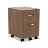 Alera Valencia Series Mobile Box-file Pedestal, 15.88w X 19.13d X 22.88h, Walnut