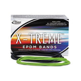 X-treme Rubber Bands, Size 117b, 0.08" Gauge, Lime Green, 1 Lb Box, 200-box