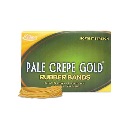 Pale Crepe Gold Rubber Bands, Size 19, 0.04" Gauge, Crepe, 1 Lb Box, 1,890-box