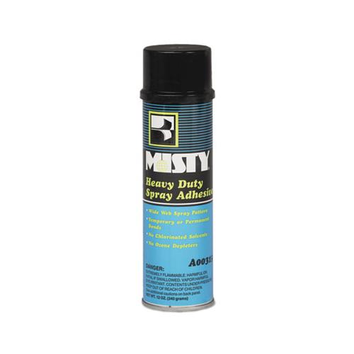 Heavy-duty Adhesive Spray, 12 Oz, Dries Clear, 12-carton