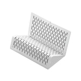 Urban Collection Punched Metal Business Card Holder, Holds 50 2 X 3 1-2, White