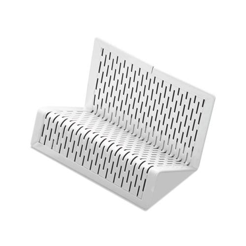 Urban Collection Punched Metal Business Card Holder, Holds 50 2 X 3 1-2, White