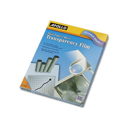 Plain Paper B-w Transparency Film, Letter, Clear, 100-box