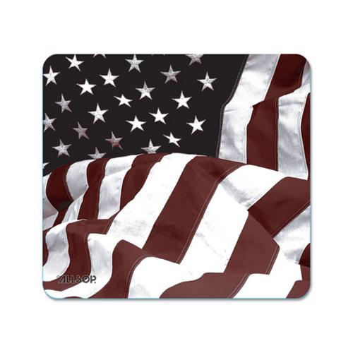 Naturesmart Mouse Pad, American Flag Design, 8 1-2 X 8 X 1-10
