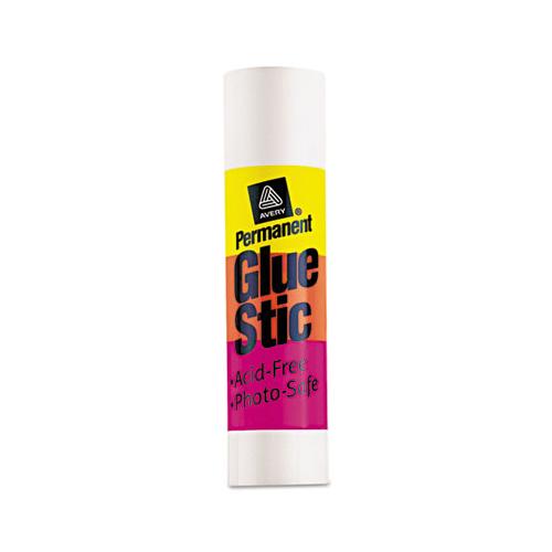 Permanent Glue Stic, 1.27 Oz, Applies White, Dries Clear