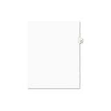 Preprinted Legal Exhibit Side Tab Index Dividers, Avery Style, 10-tab, 57, 11 X 8.5, White, 25-pack, (1057)