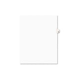 Preprinted Legal Exhibit Side Tab Index Dividers, Avery Style, 10-tab, 58, 11 X 8.5, White, 25-pack, (1058)